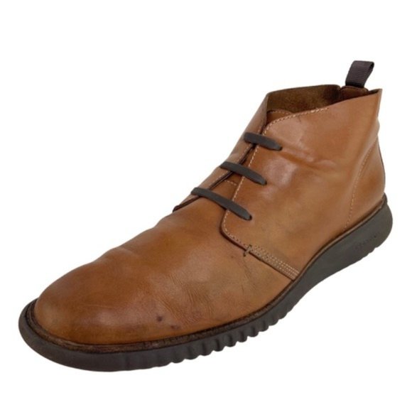 Cole Haan 2.Zerogrand Chukka Boots Brown Leather READ - Picture 1 of 7